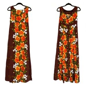 VTG Colorful Hawaiian Floral UI MAIKAI Dress